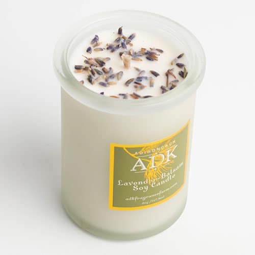 lavender and Balsam Hand poured candle