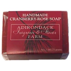 cranberry 4oz-wrapped handmade soap