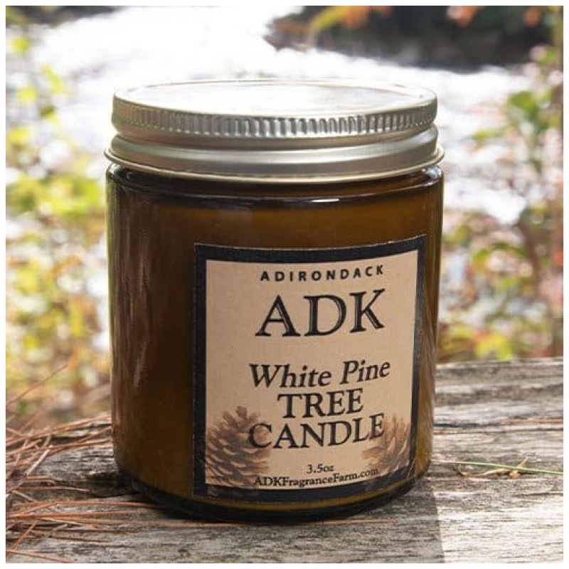 7 oz White pine handpoured soy candle with hemp wick