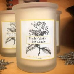 maple vanilla soy candle Adirondack gifts