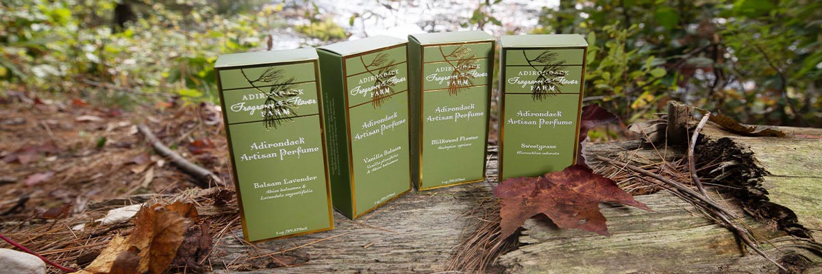 fragrances inspired by the north woods of New York State ADK Fragrance Farm