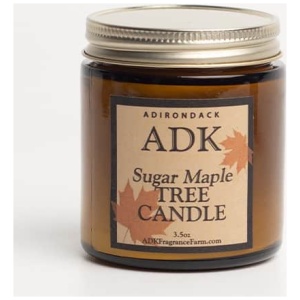 Adirondack Sugar Maple handpoured soy candle with hemp wick