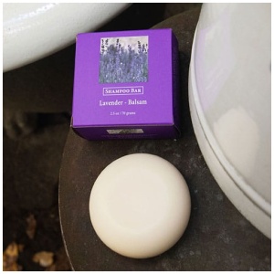 Lavender balsam shampoo bar