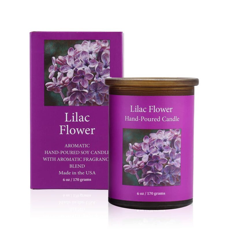 Lilac Flower Candle