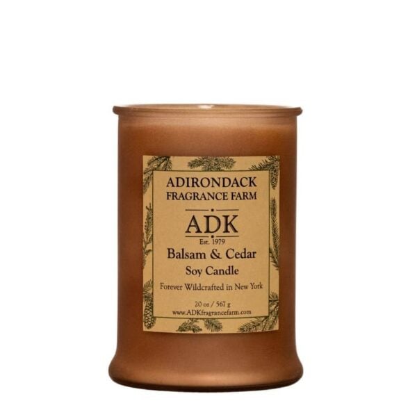 Balsam Cedar Candle 20oz with ADK Label