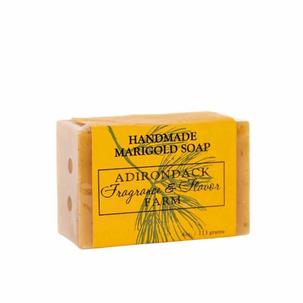 marigold wrapped soap