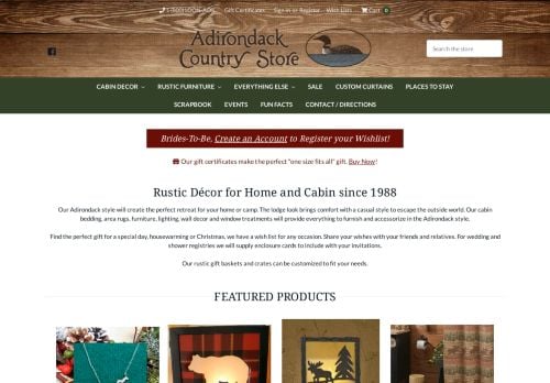 Adirondack Country Store - Rustic Furniture & Cabin Décor for Sale