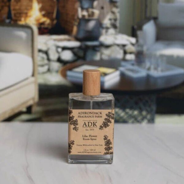 Lilac Room Spray Lifestyle with ADK Label