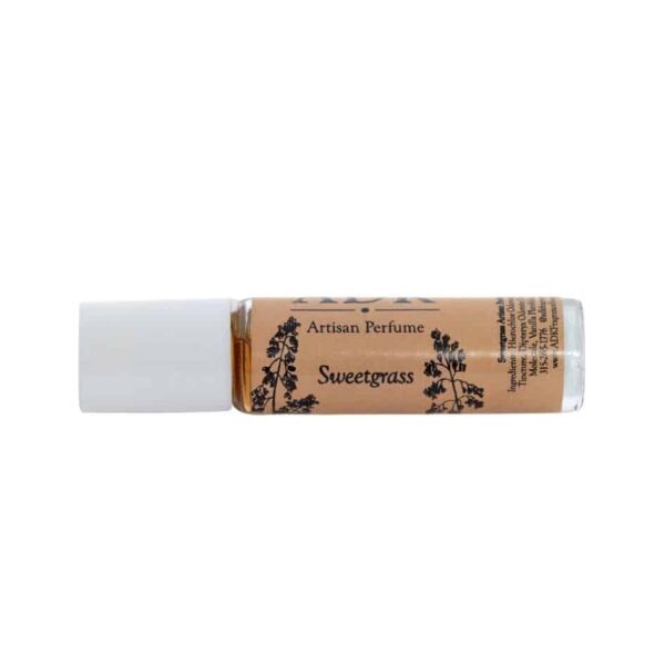 Sweetgrass perfume roller 0.33oz with ADK Label