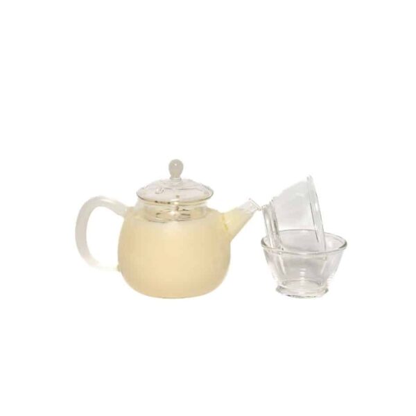Balsam Green Tea Teapot Candle with glass cups