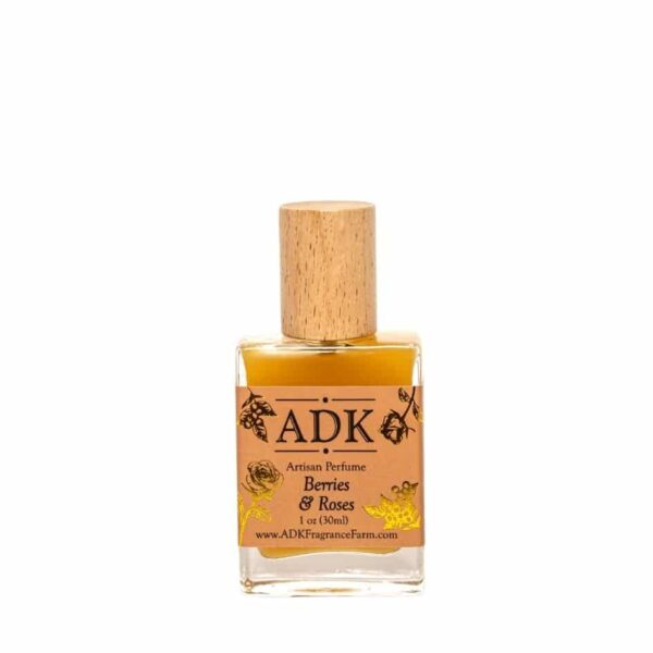 金色 ADK 设计浆果和玫瑰香水喷雾瓶