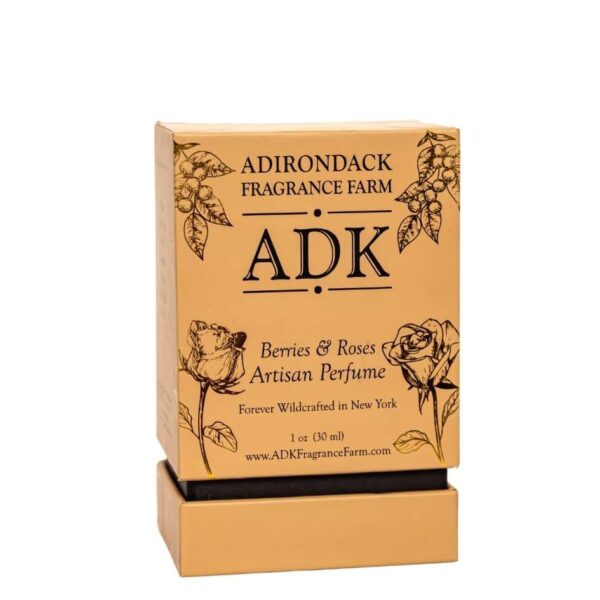 金色 ADK 设计浆果和玫瑰香水喷雾盒