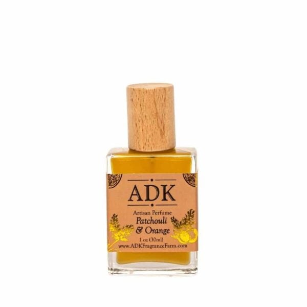 Gold ADK designed Patchouli Orange Perfume Spray Bottle with Box