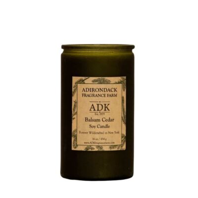 Balsam Cedar Candle 16oz with ADK Label