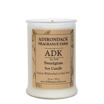 Sweetgrass Candle 20oz with ADK Label